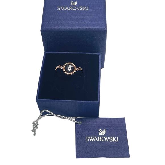 Swarovski Tahlia Ring Pink, Rose-gold tone plated size 8/58 damage. - Picture 1 of 6